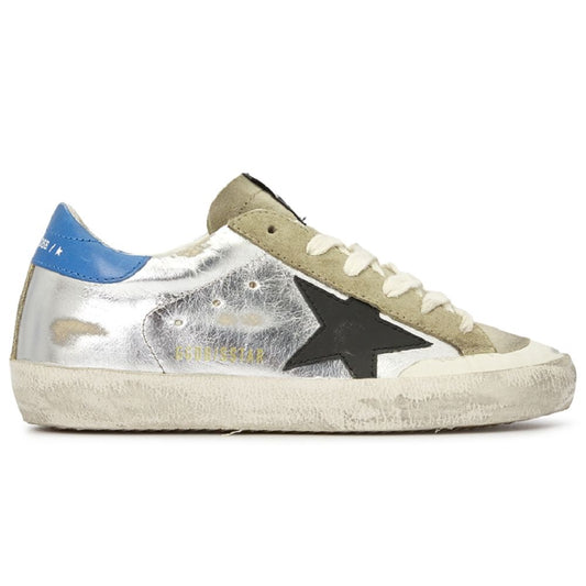 Golden Goose Grauer Kalbsleder-Sneaker