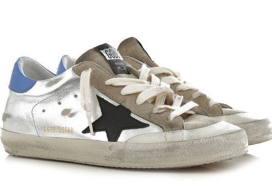 Golden Goose Grauer Kalbsleder-Sneaker