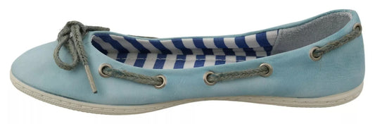 Pantofola D'Oro – Himmelblaue Loafer aus Wildleder mit Spitzenschleife und Ballerinas