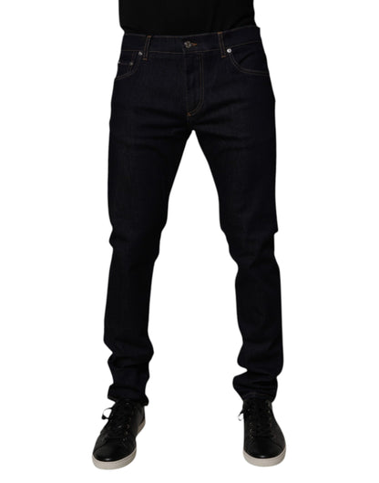 Dolce &amp; Gabbana Schwarze Skinny-Jeans aus Baumwollstretch für Herren