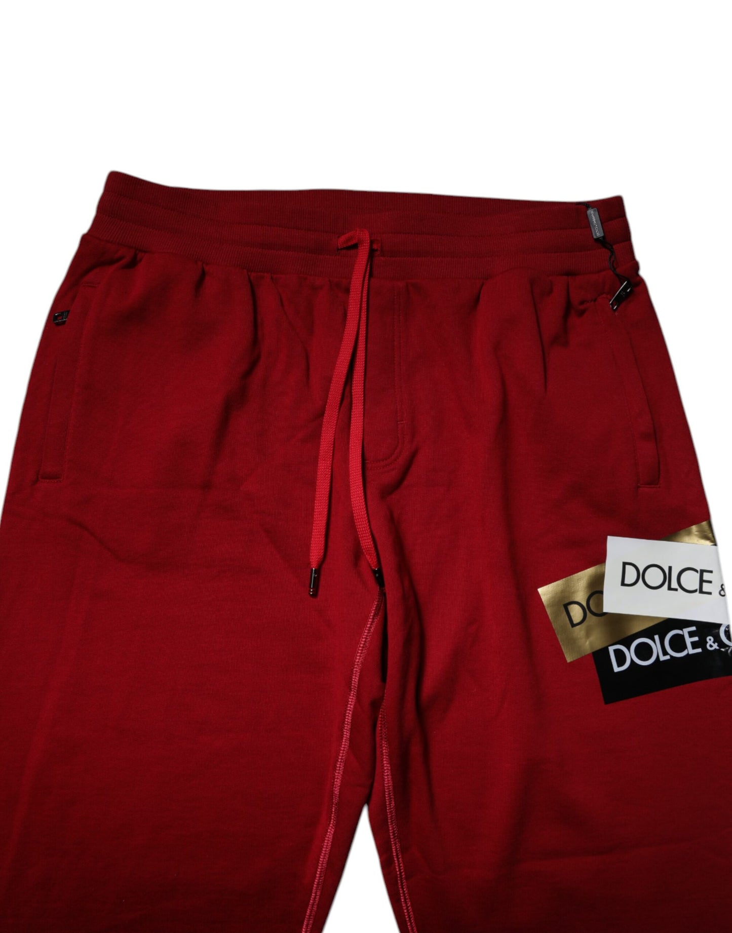 Dolce &amp; Gabbana – Jogginghose aus Baumwolle mit rotem Logoband