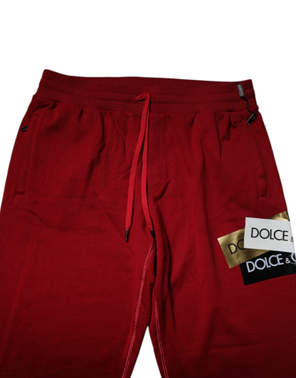 Dolce &amp; Gabbana – Jogginghose aus Baumwolle mit rotem Logoband