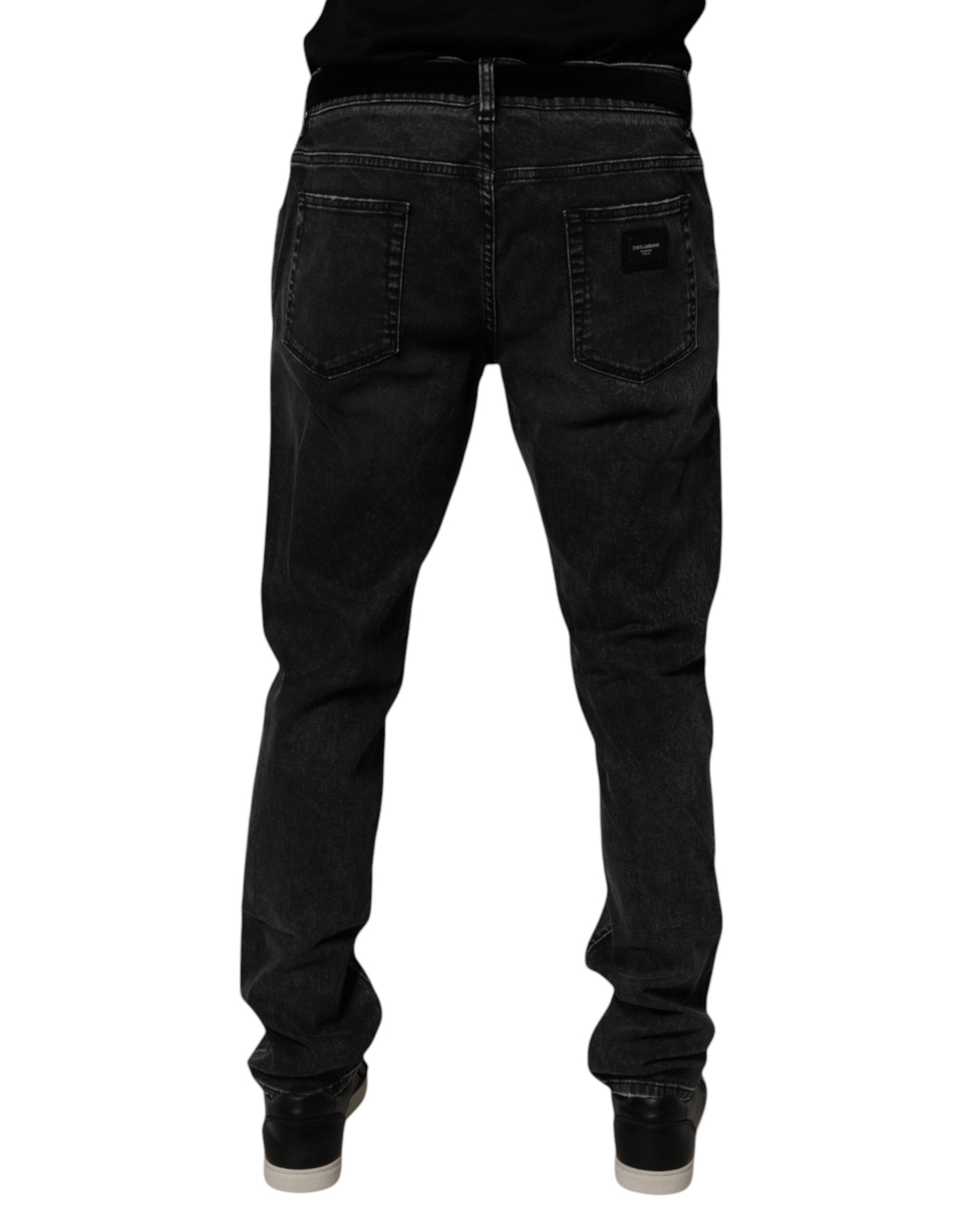 Dolce &amp; Gabbana Schwarze Skinny-Jeans aus Baumwollstretch für Herren