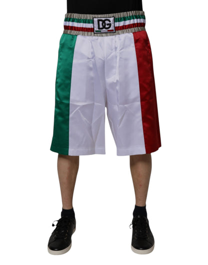Dolce &amp; Gabbana Mehrfarbige Italia-Bermudashorts aus Polyester