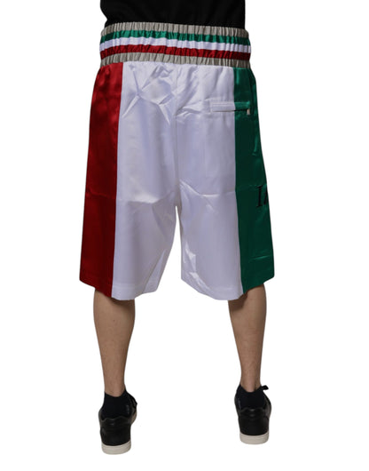 Dolce &amp; Gabbana Mehrfarbige Italia-Bermudashorts aus Polyester