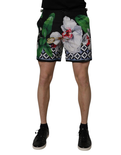 Dolce &amp; Gabbana Mehrfarbige Bermudashorts aus Polyester mit Blumenmuster für Herren