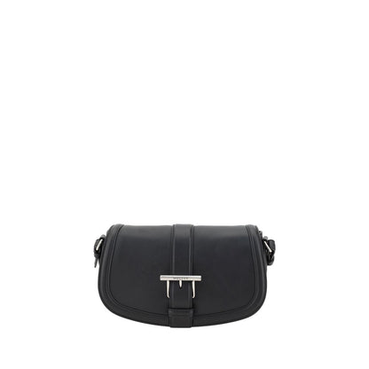 Alexander McQueen Schultertasche Bos Taurus aus schwarzem Kalbsleder