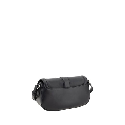 Alexander McQueen Schultertasche Bos Taurus aus schwarzem Kalbsleder