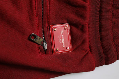 Dolce &amp; Gabbana – Kastanienbraune Bermuda-Sweatshorts im Rip-Style