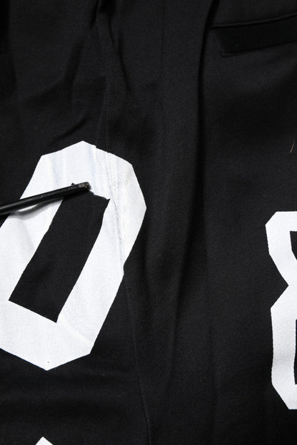 Dolce &amp; Gabbana – Schwarze Bermuda-Sweatshorts aus Baumwolle mit Logo