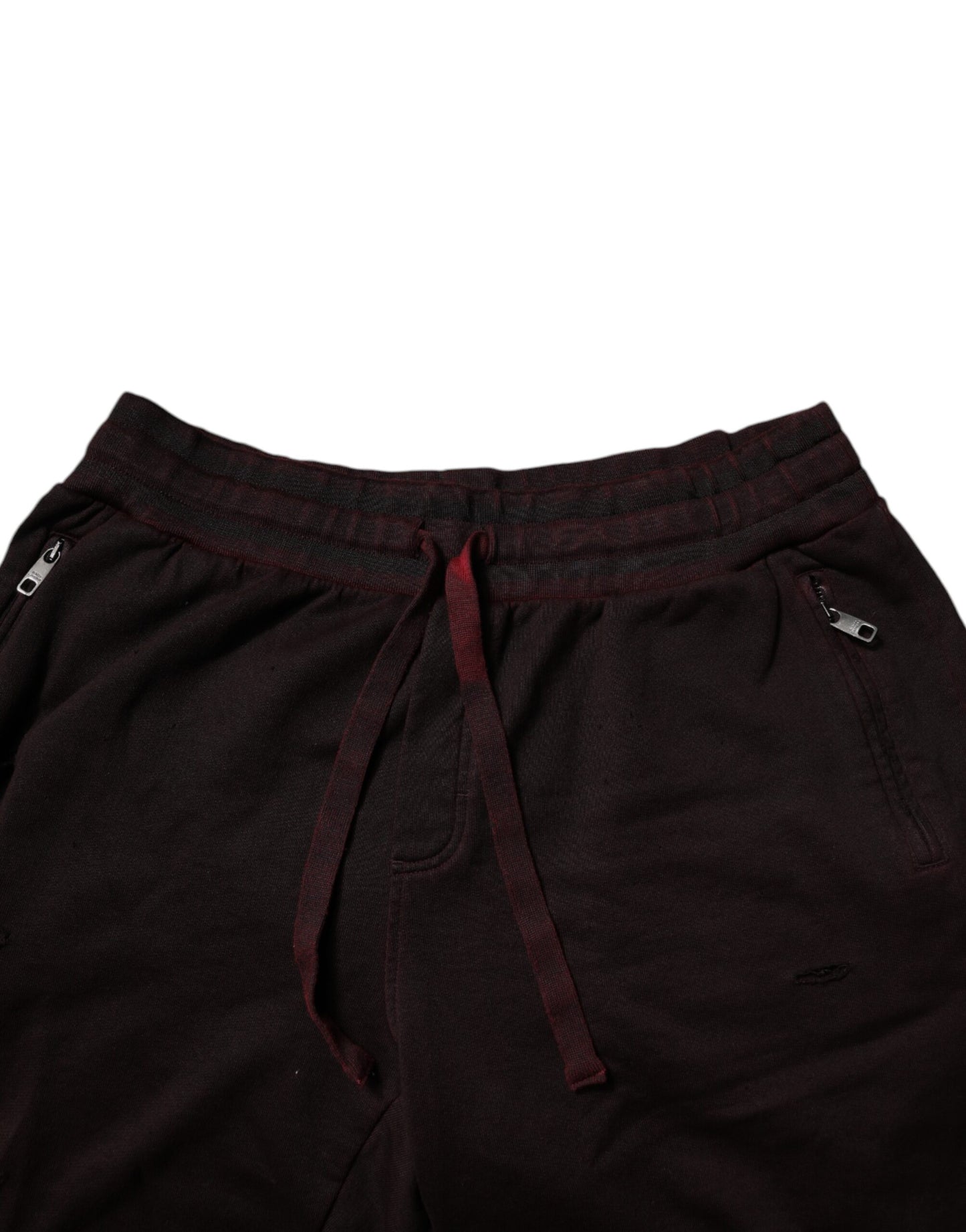 Dolce &amp; Gabbana Bordeaux Baumwoll-Bermuda-Sweatshorts