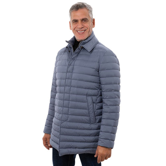 Herno Blauer Polyester Mantel