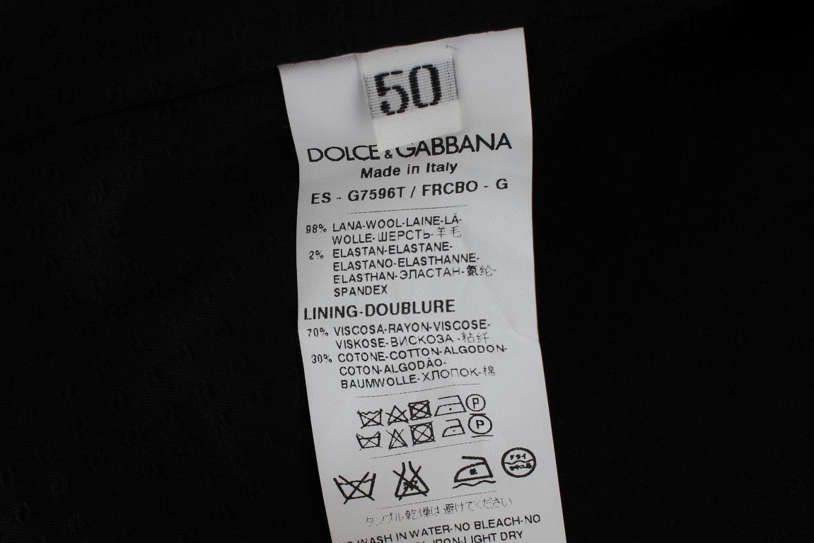 Dolce &amp; Gabbana Grau gestreifte formelle Weste