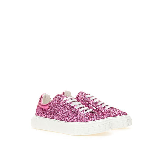 Casadei – Elegante Leder-Sneaker in Fuchsie