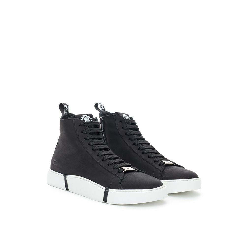 Roberto Cavalli Elegante Wildleder-Sneaker in schickem Schwarz