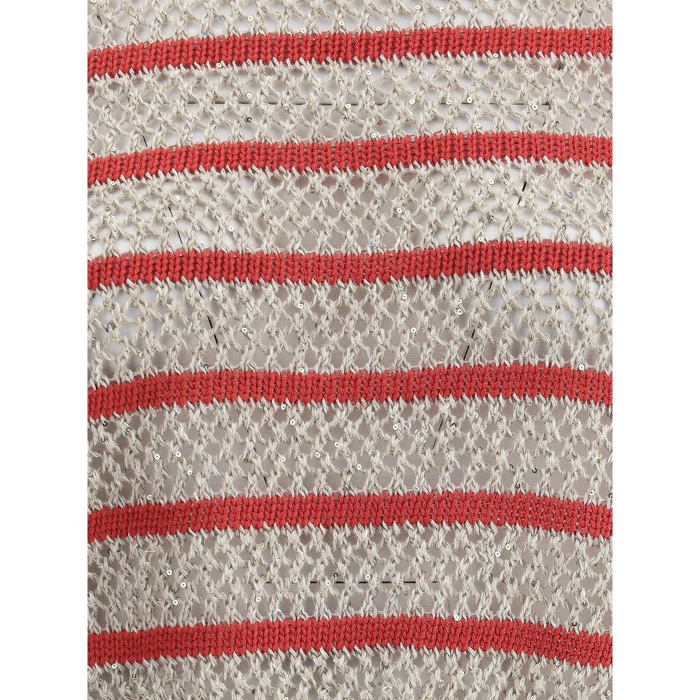 Brunello Cucinelli Pullover aus perforiertem Strick