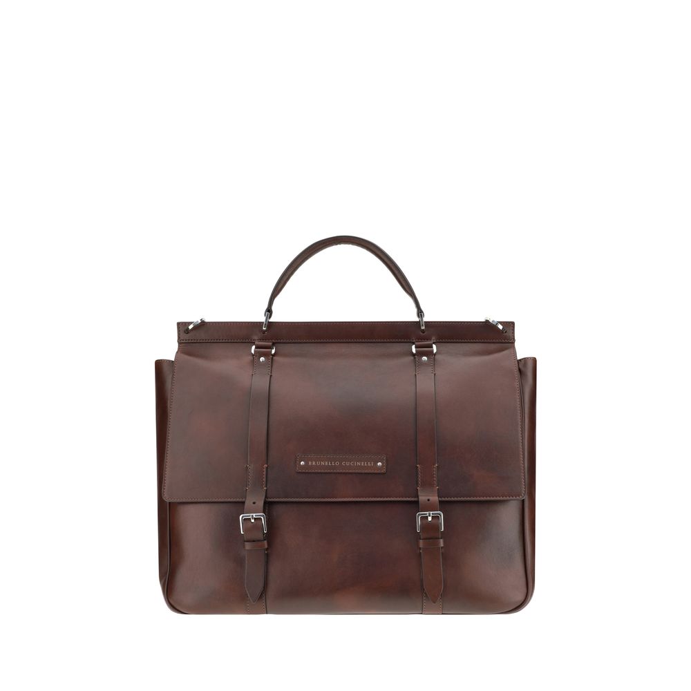 Brunello Cucinelli Reisetasche aus Leder