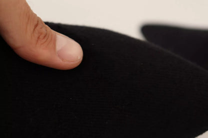 GCDS – Schwarze Wildleder-Stiefeletten mit Logo und Blockabsatz