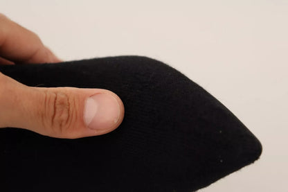 GCDS – Schwarze Wildleder-Stiefeletten mit Logo und Blockabsatz