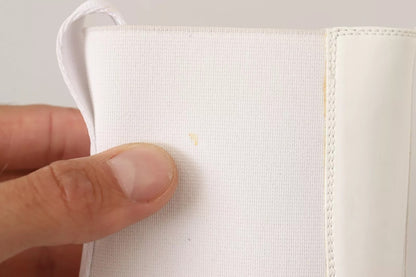 GCDS Stiefeletten aus weißem Leder und rotem Logo-Absatz