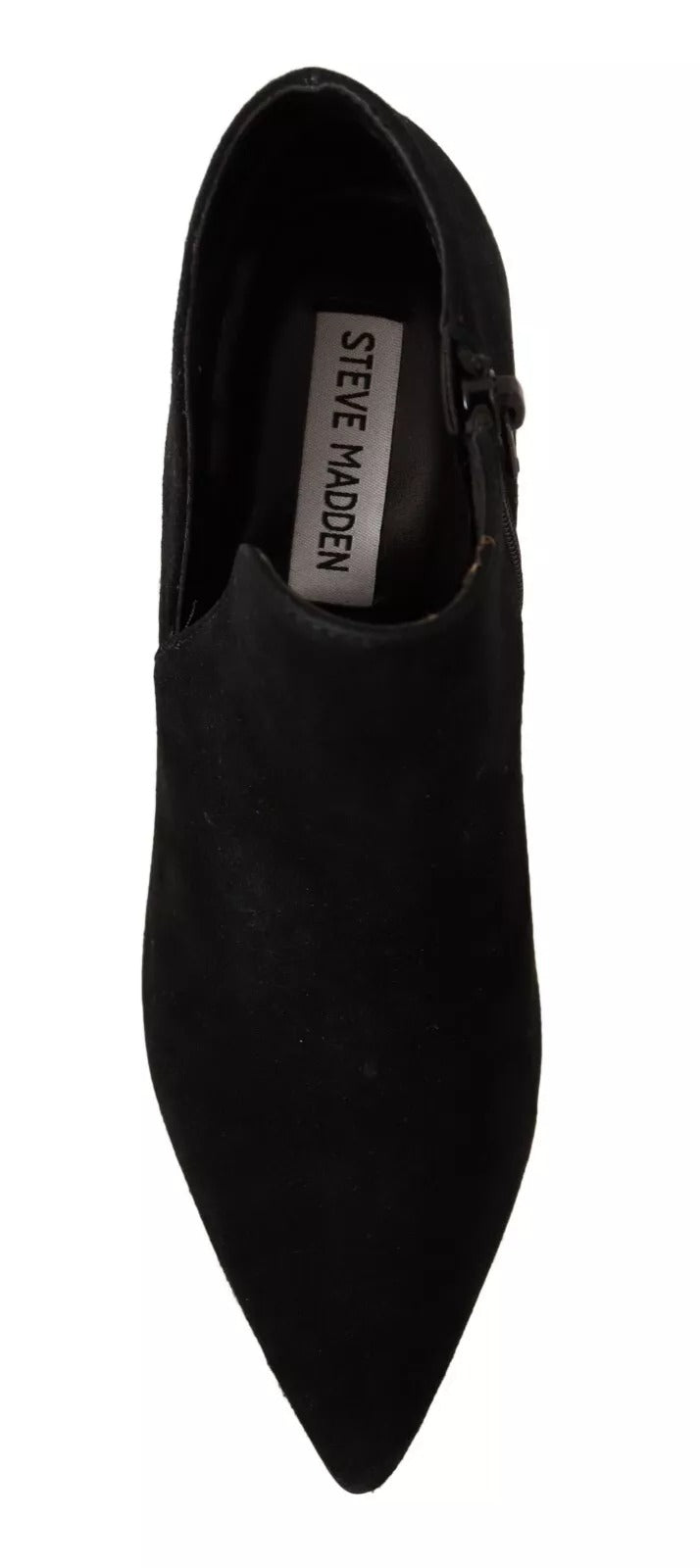 Steve Madden – Schwarze Stiefel aus Wildleder mit Stilettoabsatz