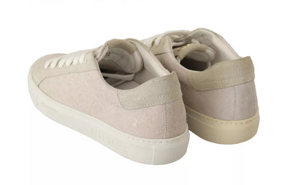 HIDE &amp; JACK – Niedrige Schnür-Sneakers in Off-White