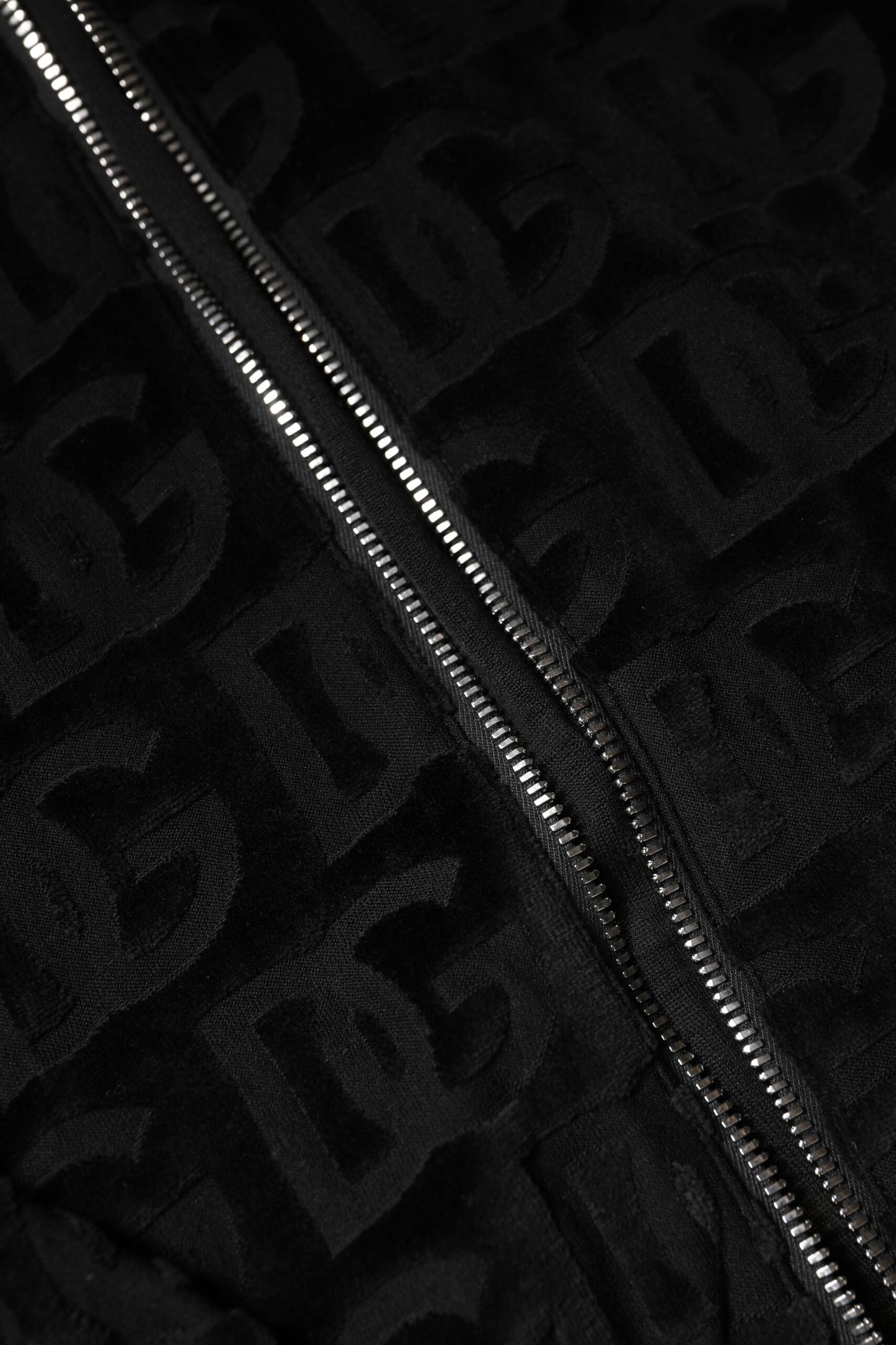 Dolce &amp; Gabbana – Schwarze Bomberjacke mit durchgehendem Reißverschluss und Logo-Monogramm