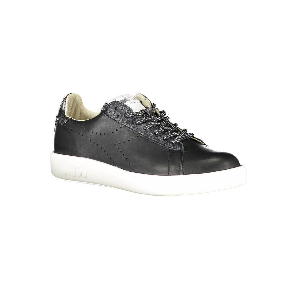 Diadora Damen-Sneaker aus schwarzem Leder