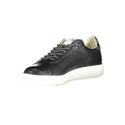 Diadora Damen-Sneaker aus schwarzem Leder