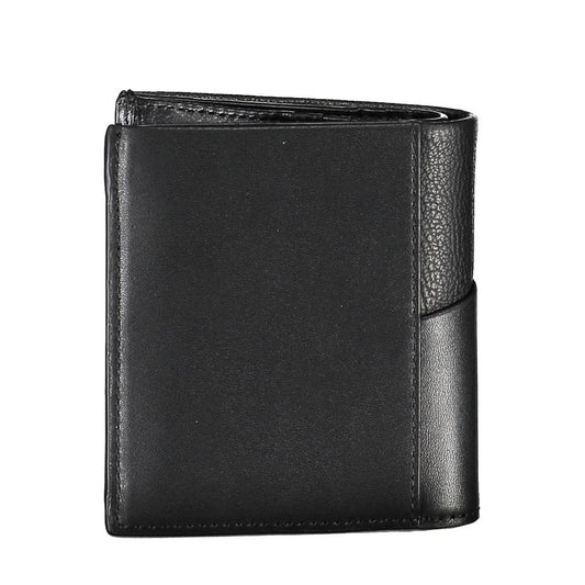 Calvin Klein – Schwarze Geldbörse aus recyceltem Polyester für Herren