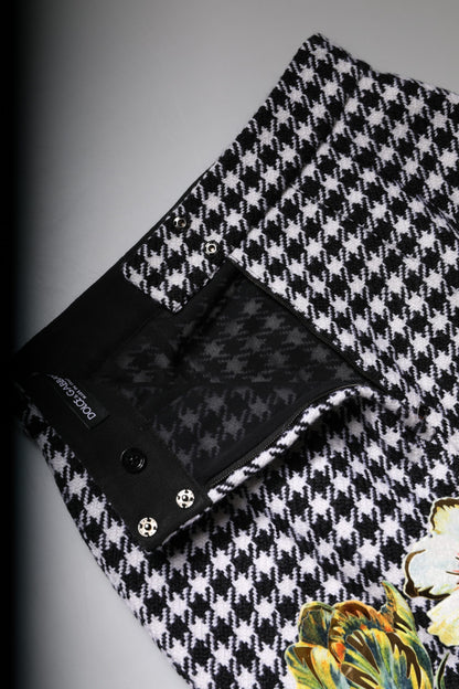 Dolce &amp; Gabbana Bleistiftrock mit mehrfarbigem Blumendruck und hoher Taille