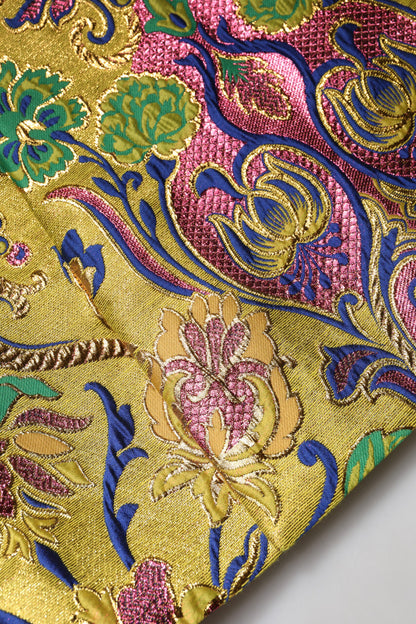 Dolce &amp; Gabbana – Mehrfarbiger Minirock aus Jacquard mit Blumenmuster und mittlerer Taille