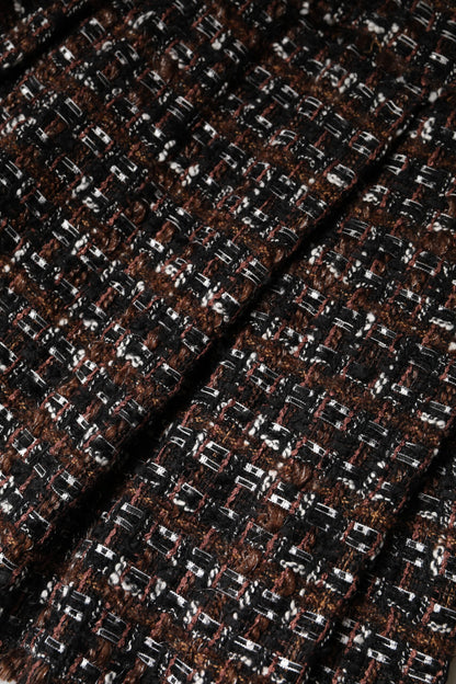 Dolce &amp; Gabbana – Mehrfarbiger Minirock aus Tartan-Tweed mit hoher Taille