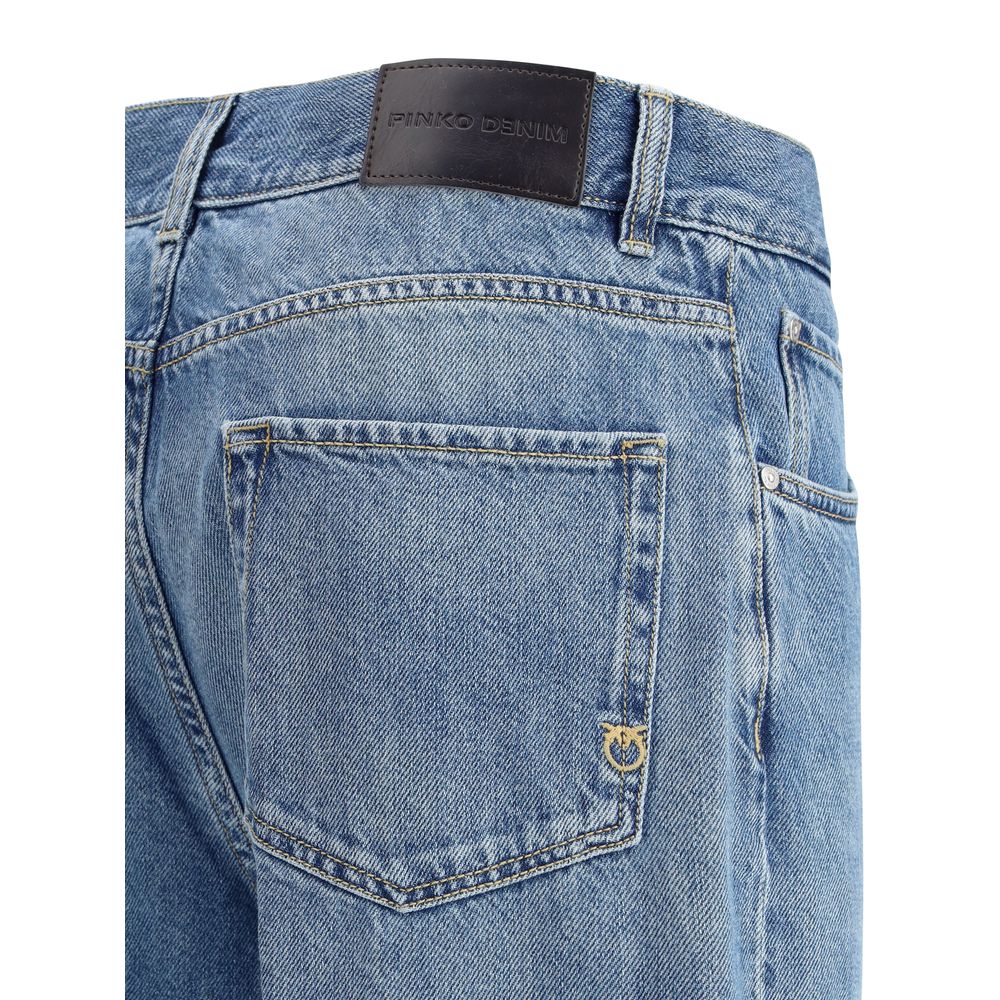 PINKO Blaue Baumwolljeans aus Denim
