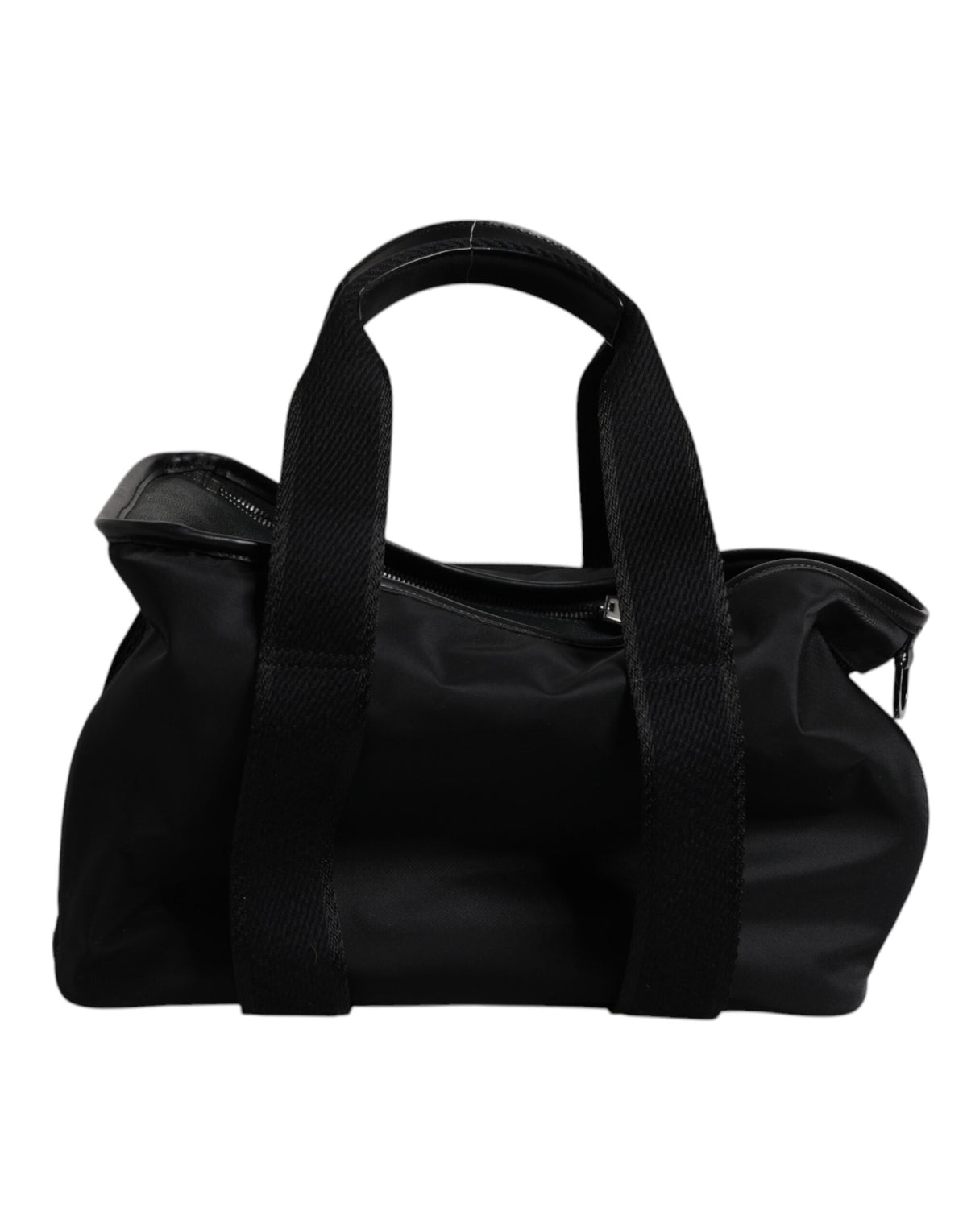 Dolce &amp; Gabbana – Schwarze Tragetasche mit Logo-Schild und Schultergurt für Haustiere