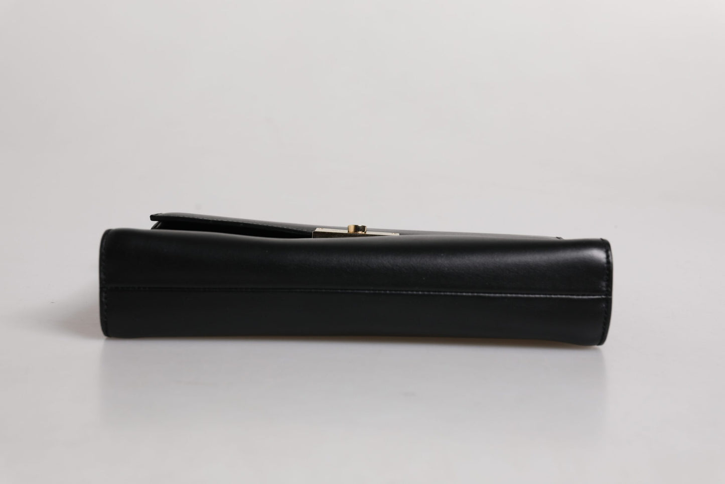 Dolce &amp; Gabbana – Dokumenten-Aktentasche aus schwarzem Leder mit Logo-Plakette