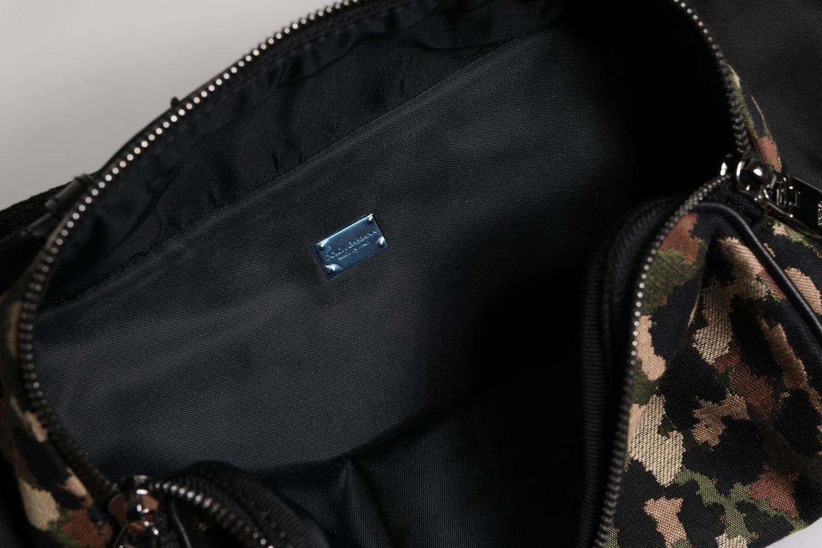 Dolce &amp; Gabbana – Bauchtasche mit mehrfarbigem Leopardenmuster und DG-Logo