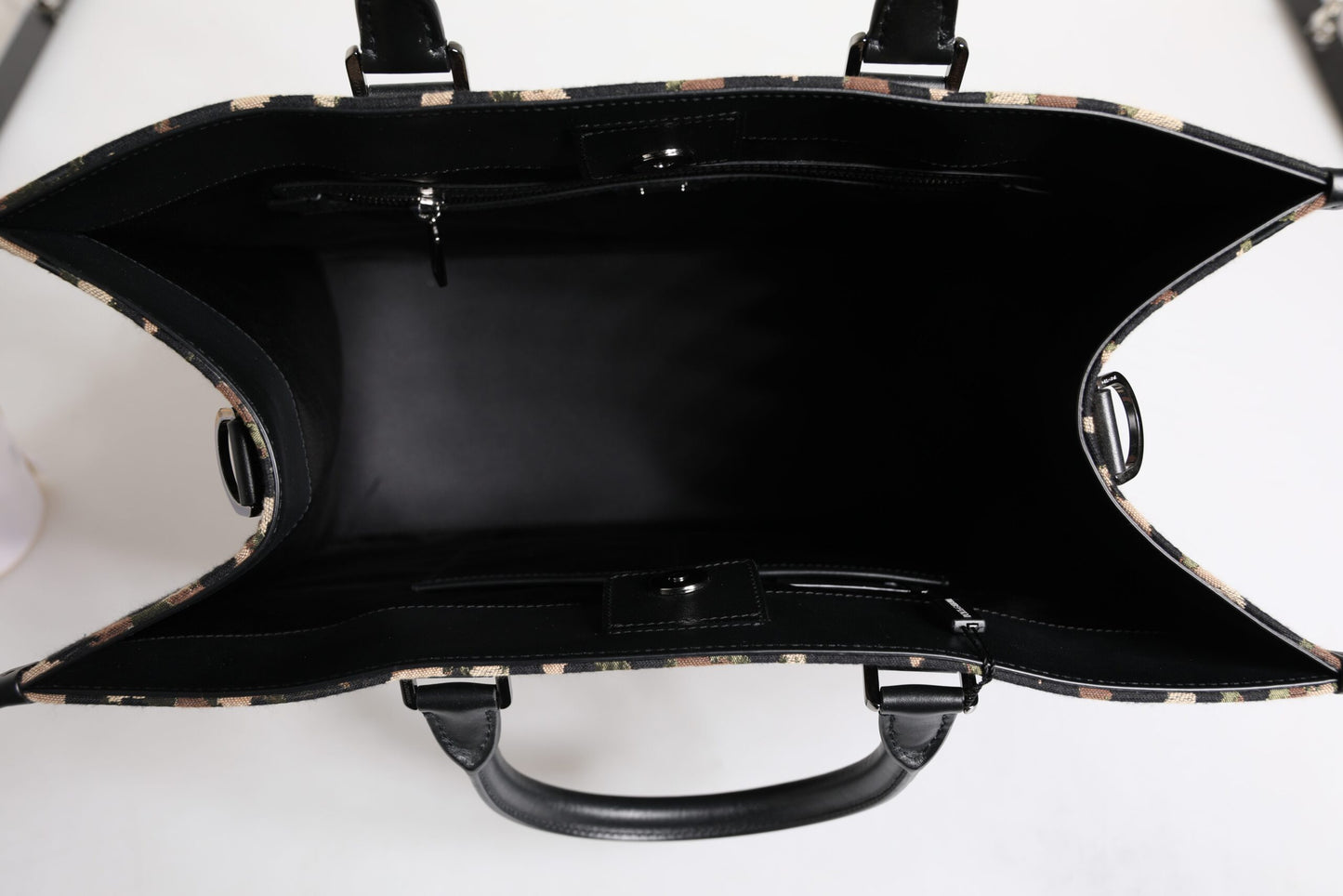 Dolce &amp; Gabbana Mehrfarbige Einkaufstasche mit Leopardenmuster, Umhängetasche