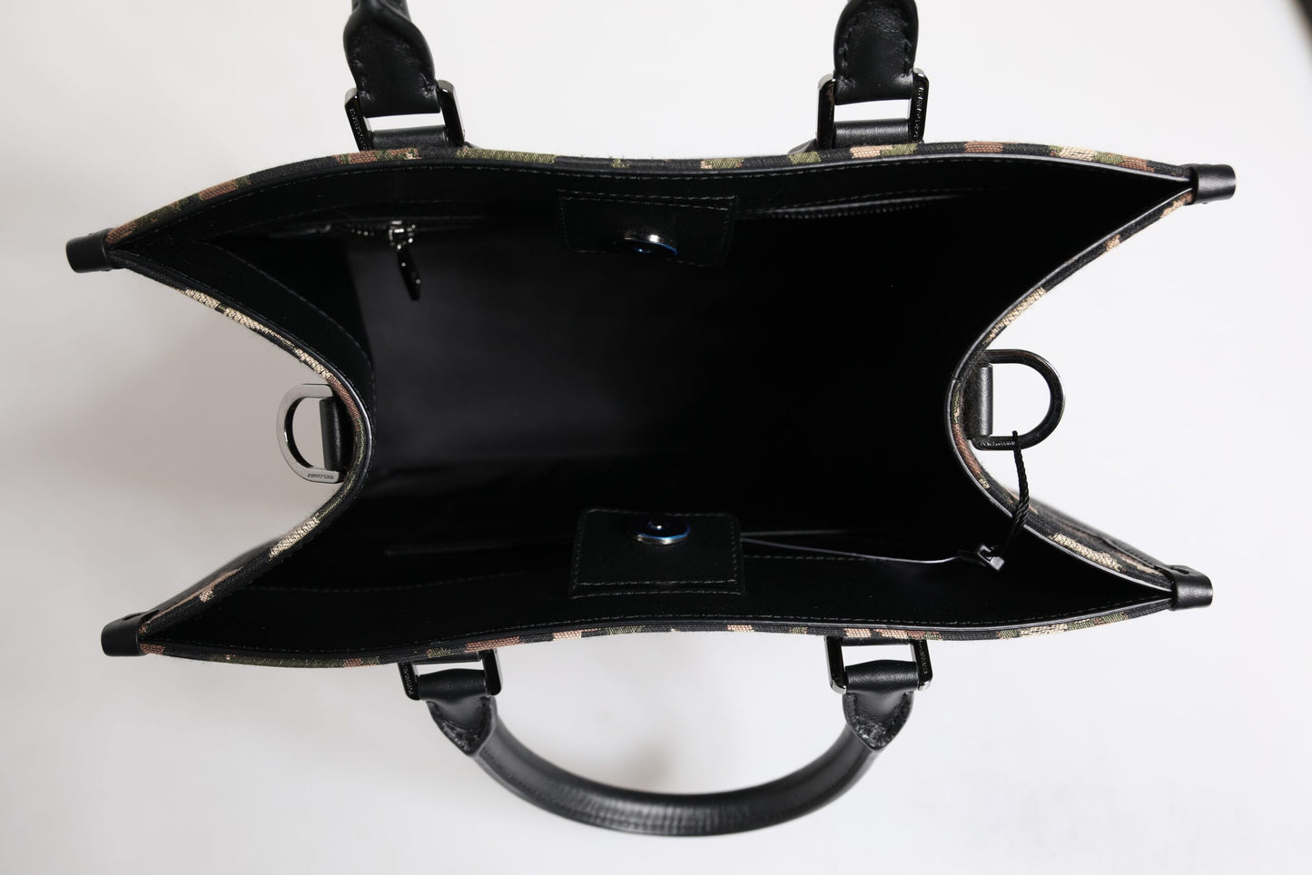 Dolce &amp; Gabbana Mehrfarbige Einkaufstasche mit Leopardenmuster, Umhängetasche