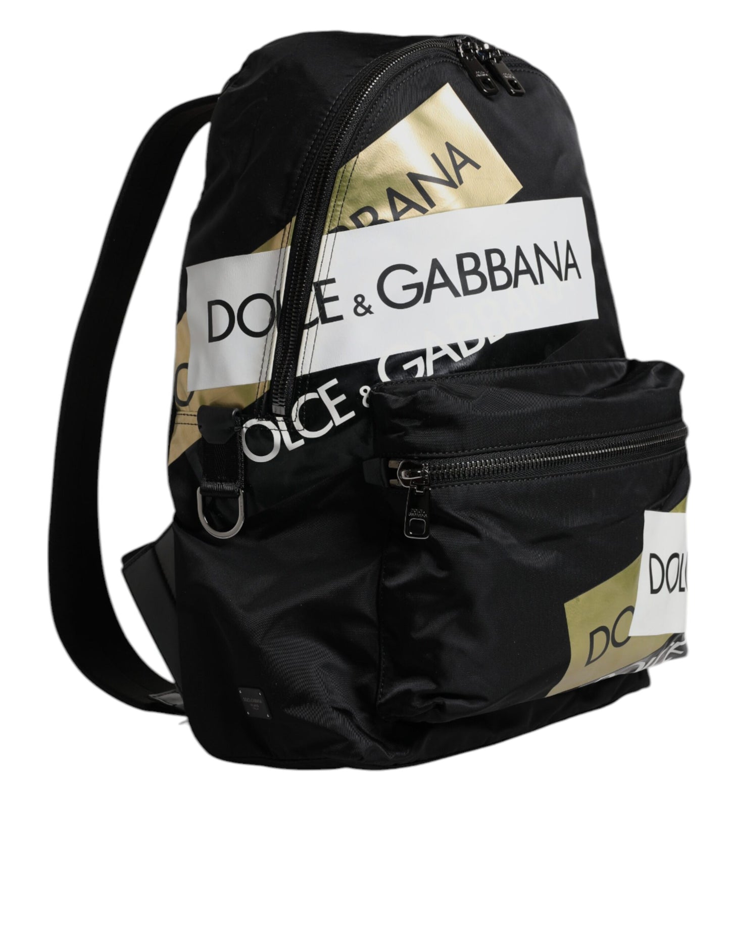 Dolce &amp; Gabbana – Schul- und Reiserucksack aus Polyamid mit schwarzem Logoband
