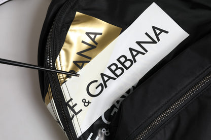 Dolce &amp; Gabbana – Schul- und Reiserucksack aus Polyamid mit schwarzem Logoband