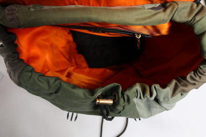 Dolce &amp; Gabbana Militärgrüner Patchwork-Reiserucksack