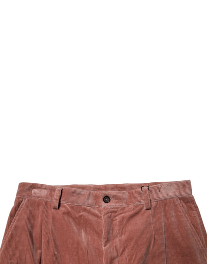 بنطلون جينز رجالي من Dolce &amp; Gabbana مصنوع من قماش قطني مخملي بني