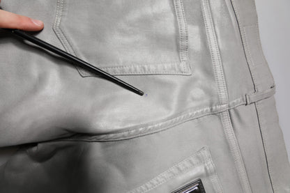 Dolce &amp; Gabbana Graue Slim Fit Jeans aus Baumwollstretch für Herren