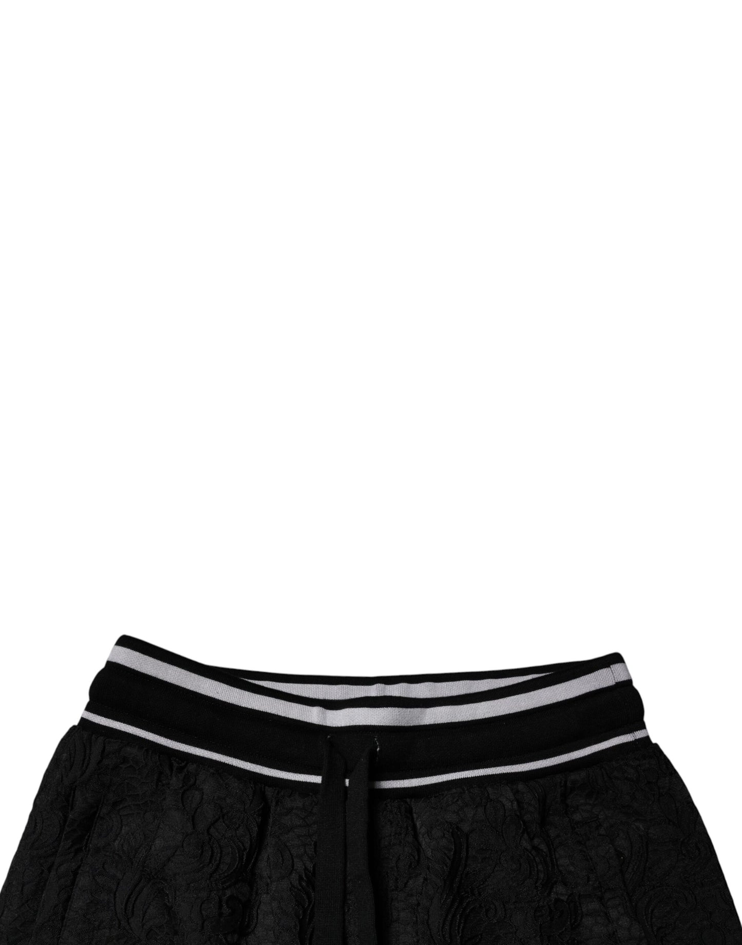 Dolce &amp; Gabbana Schwarze Jogginghose mit mittlerer Taille für Herren