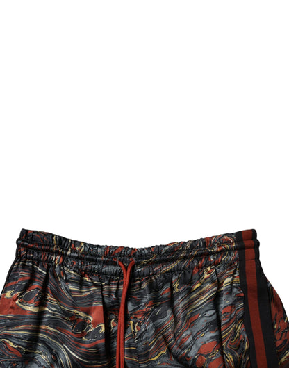Dolce &amp; Gabbana – Bermudashorts mit mehrfarbigem Marmor-Print