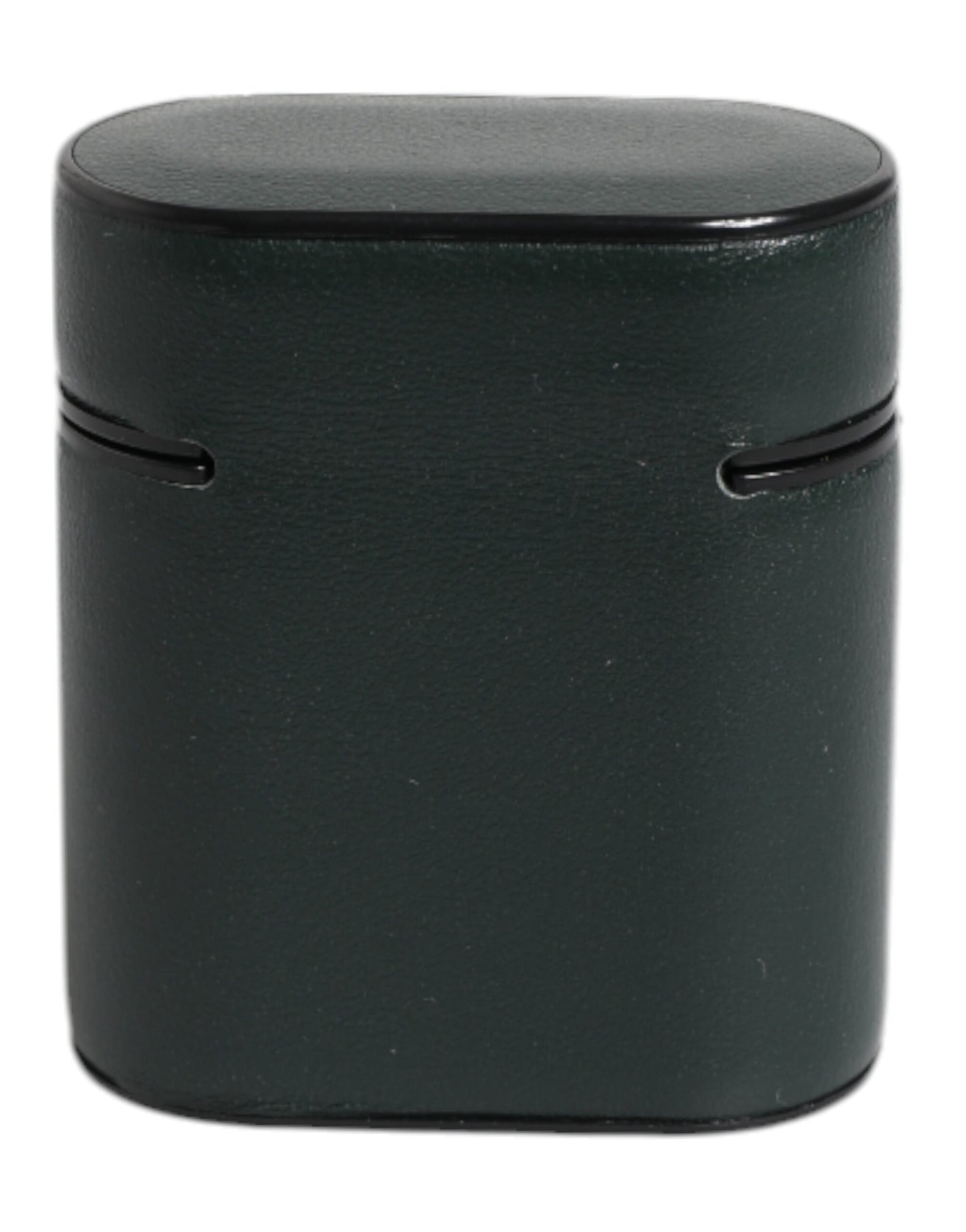 Dolce &amp; Gabbana AirPods-Hülle aus grünem Kalbsleder mit Logo-Print und Klappverschluss