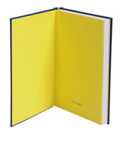 Dolce &amp; Gabbana Mehrfarbiges Polyester-Notizbuch mit Carretto Siciliano-Aufdruck