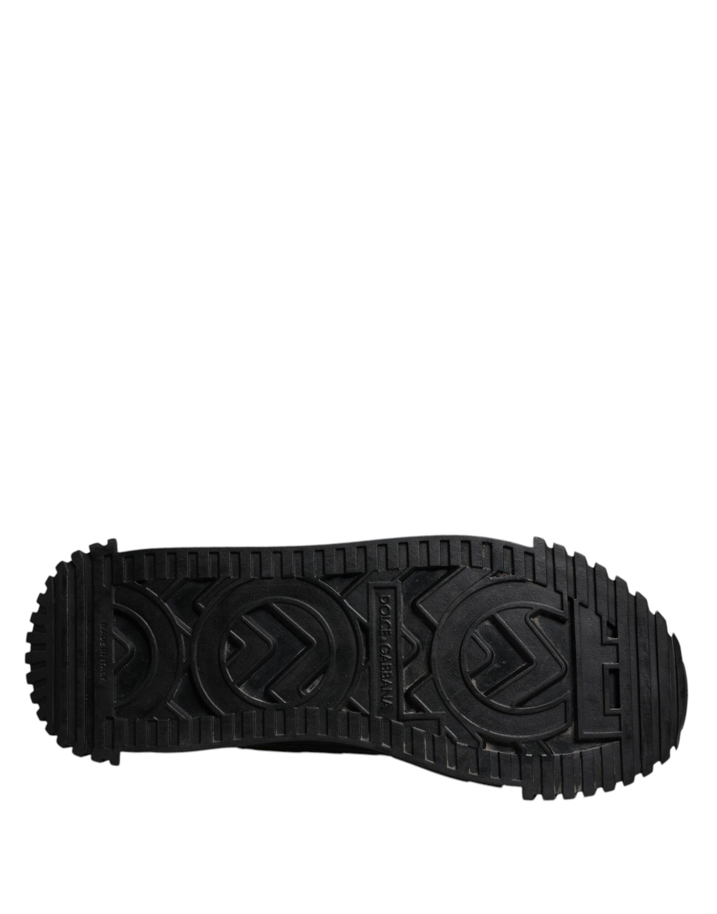 Dolce &amp; Gabbana – Schwarze, niedrige NS1-Sneaker mit Logo und Schnürung