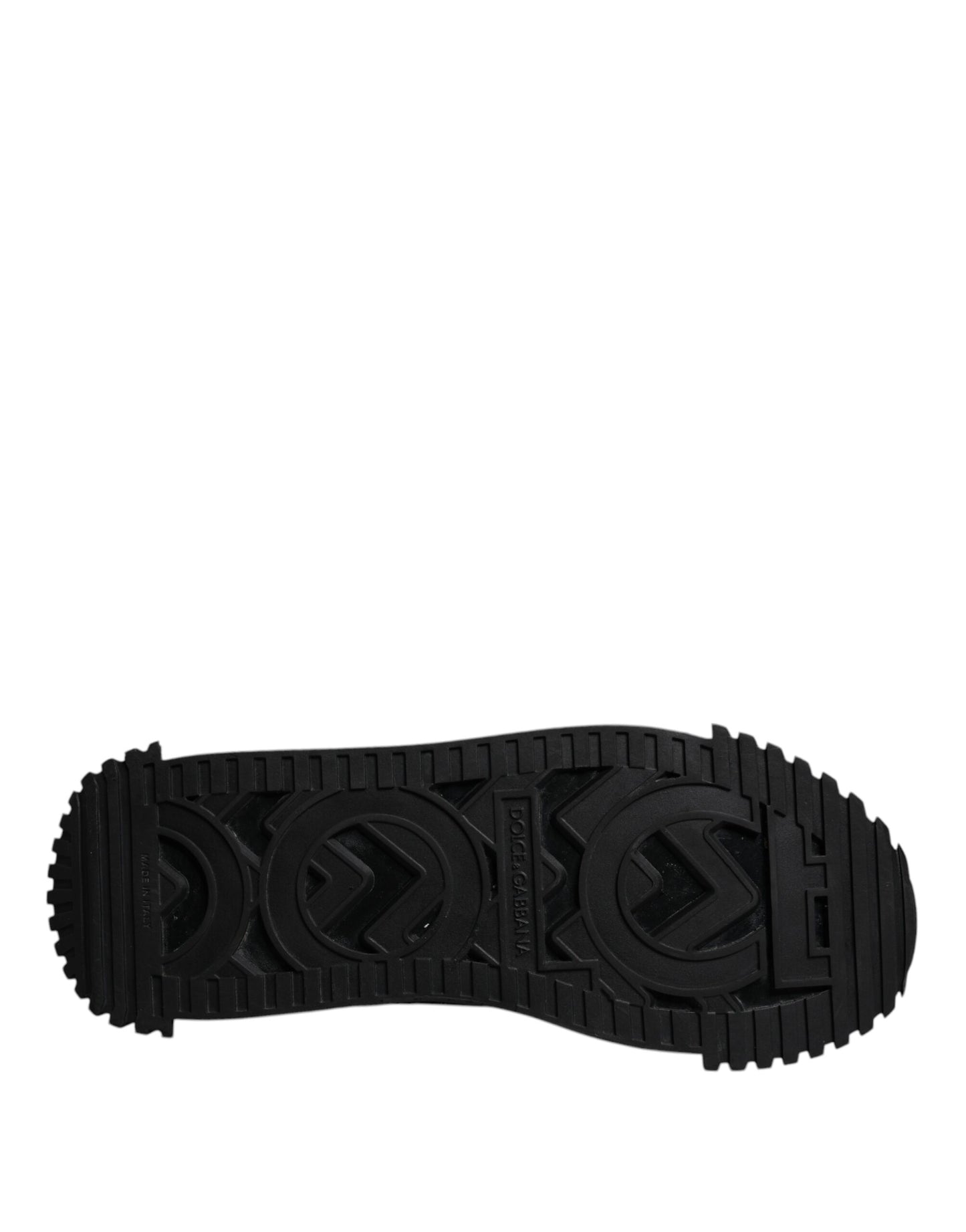 Dolce &amp; Gabbana – Schwarze, niedrige NS1-Sneaker mit Logo und Schnürung